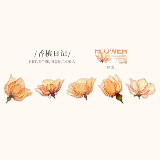 Pet Flower Stickers - Journal Carnival