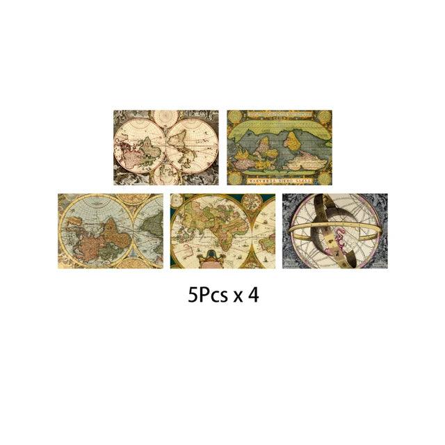 Retro Map Sulfuric Acid Paper - Journal Carnival