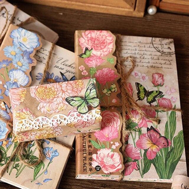 Vintage Flower Scrapbook Material Paper - Journal Carnival