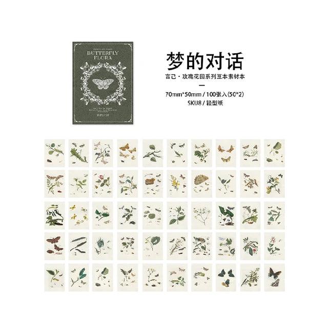 Vintage Flower Notes Paper Book - Journal Carnival