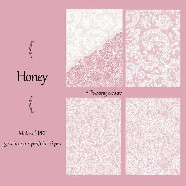 Lace Flowers Pet Sticker - Journal Carnival