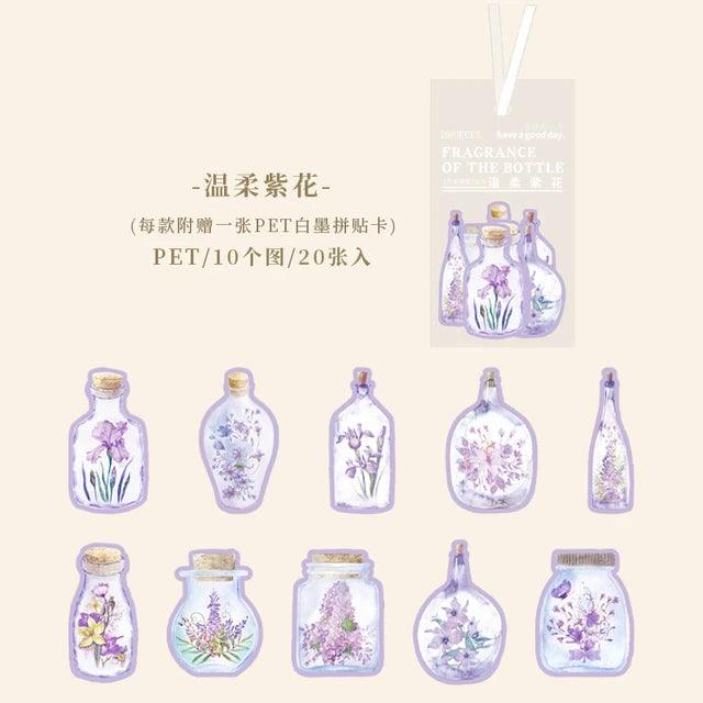 Flower in Bottle Series Pet Sticker - Journal Carnival