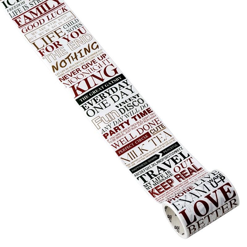 Text life style Series Washitapes - Journal Carnival