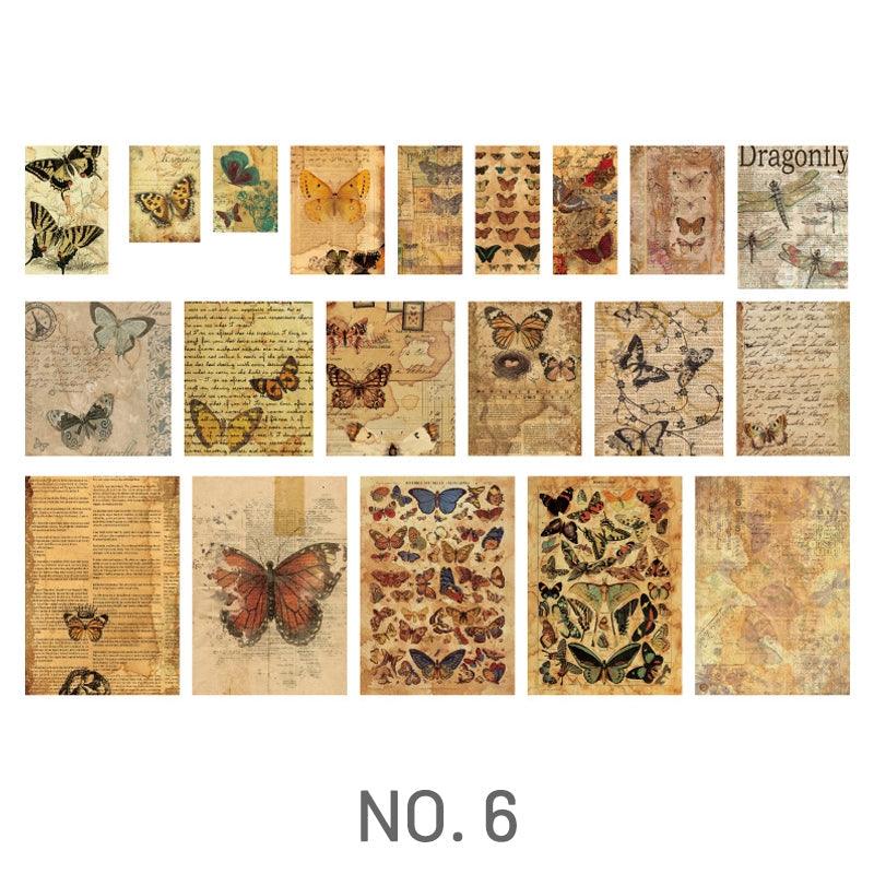 Coffee Stained Scrapbook Papers - Journal Carnival