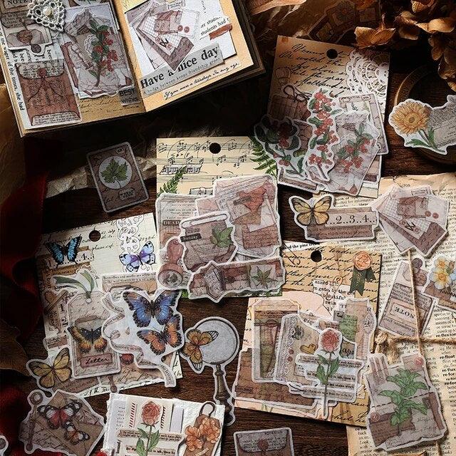Vintage Aesthetic Sticker - Journal Carnival