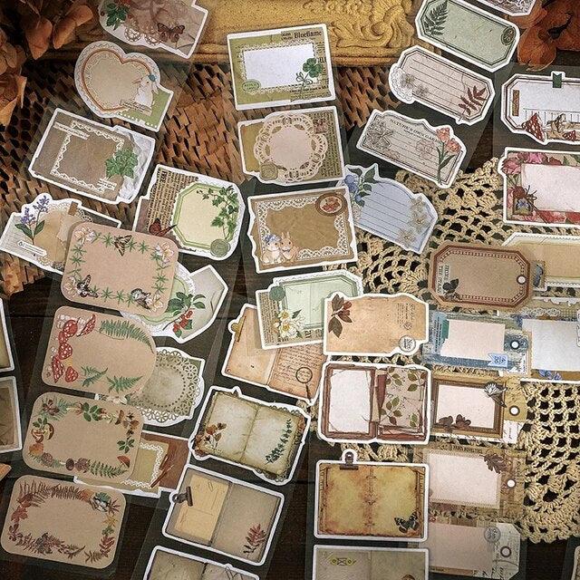 Vintage Time Letterhead Label Stickers - Journal Carnival