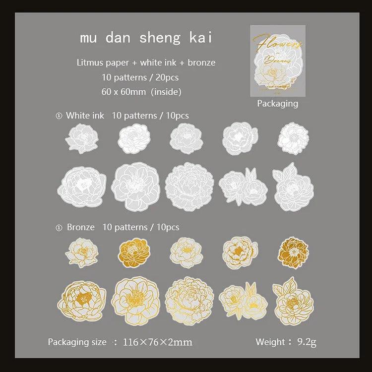 Vintage bronzed Stickers - Journal Carnival