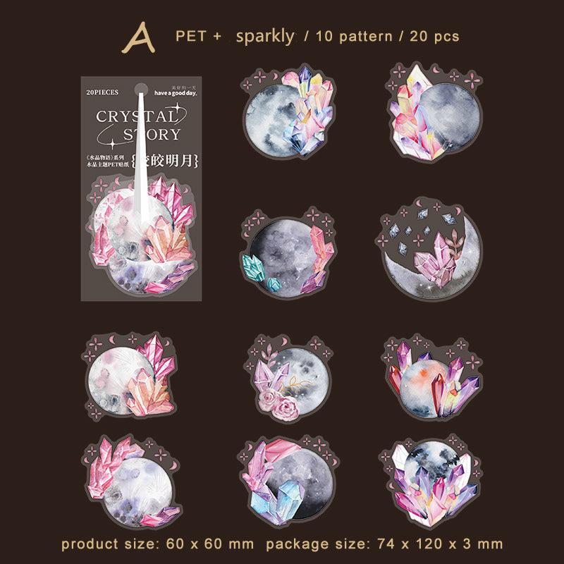 Healing Crystals Series Decorative Sticker - Journal Carnival
