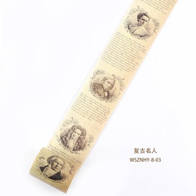 Vintage Style Washi Tape - Journal Carnival