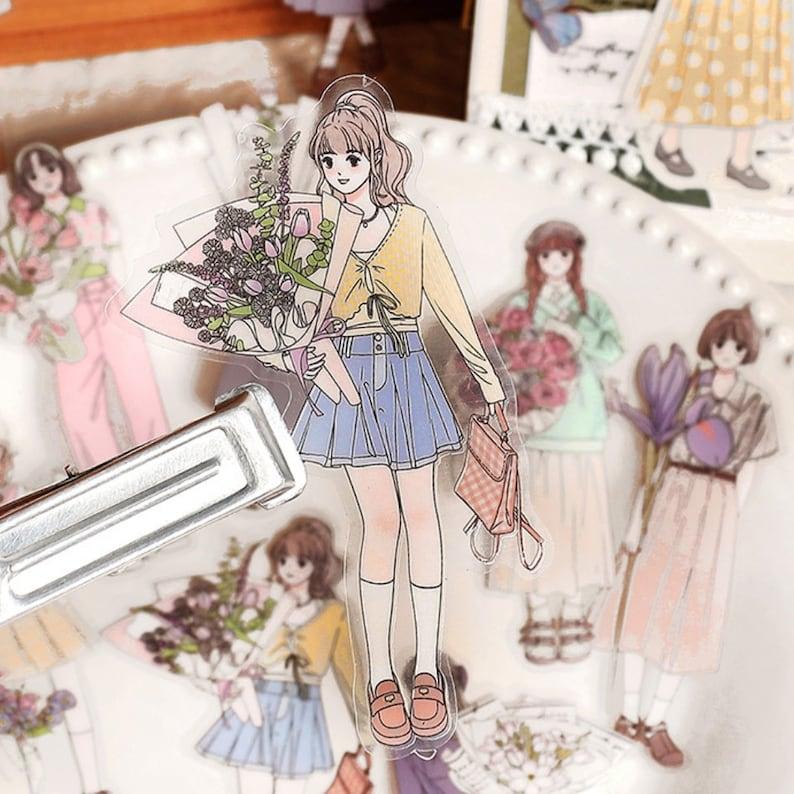 Korean Dress Girls Sticker - Journal Carnival