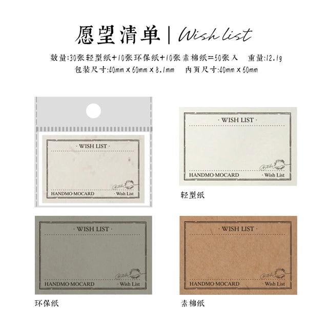 Multi Material Memo Book - Journal Carnival