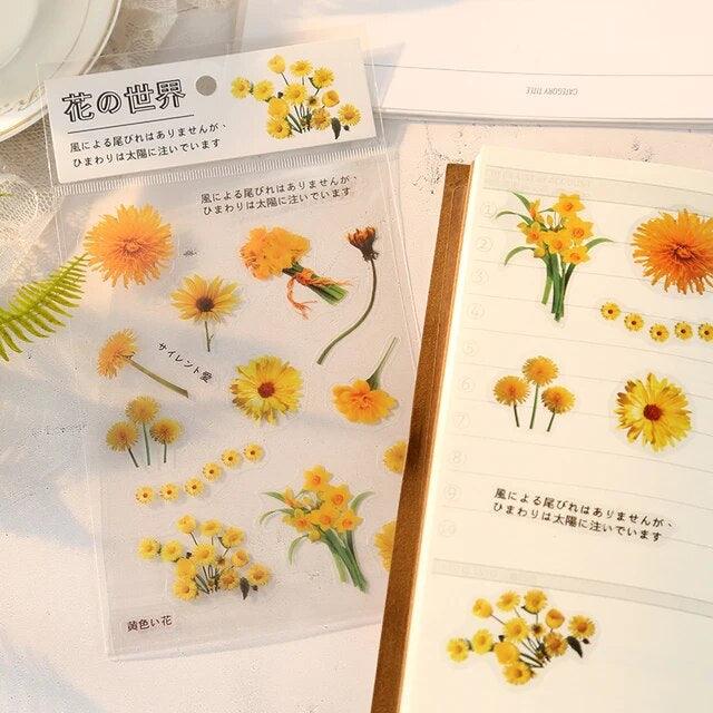 Flower Pet Stickers - Journal Carnival