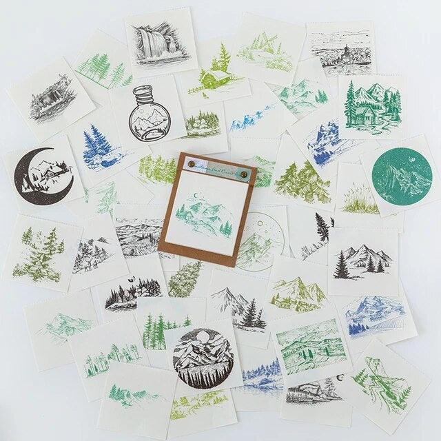 Retro message material paper pad - Journal Carnival