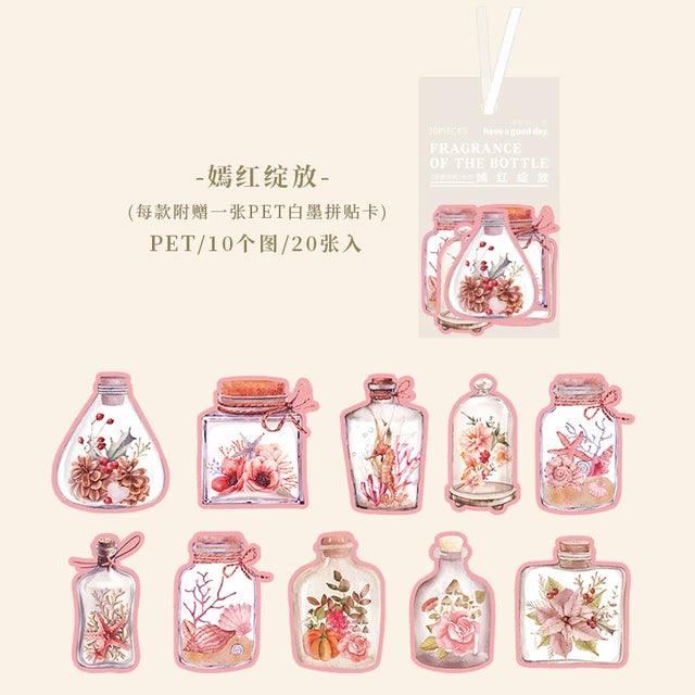Flower in Bottle Series Pet Sticker - Journal Carnival