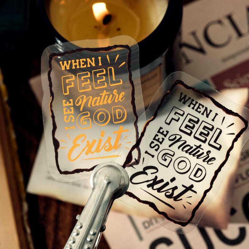 Vintage Bronzing Stickers - Journal Carnival