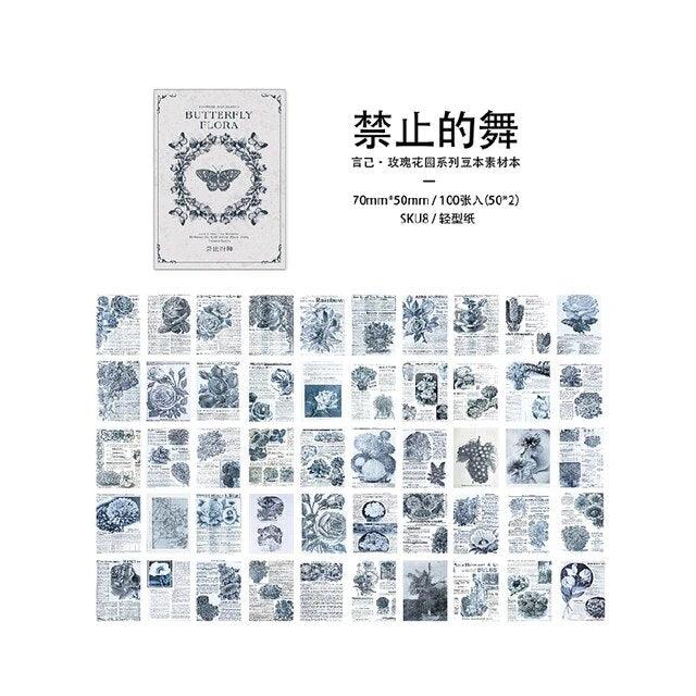Vintage Flower Notes Paper Book - Journal Carnival