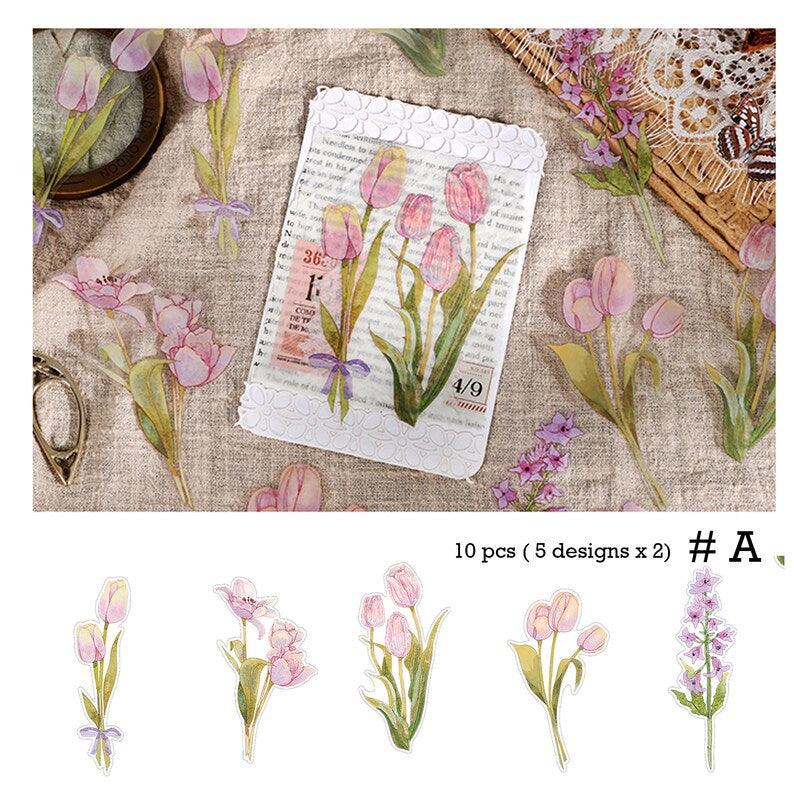 Fresh Flowers Pet Sticker - Journal Carnival