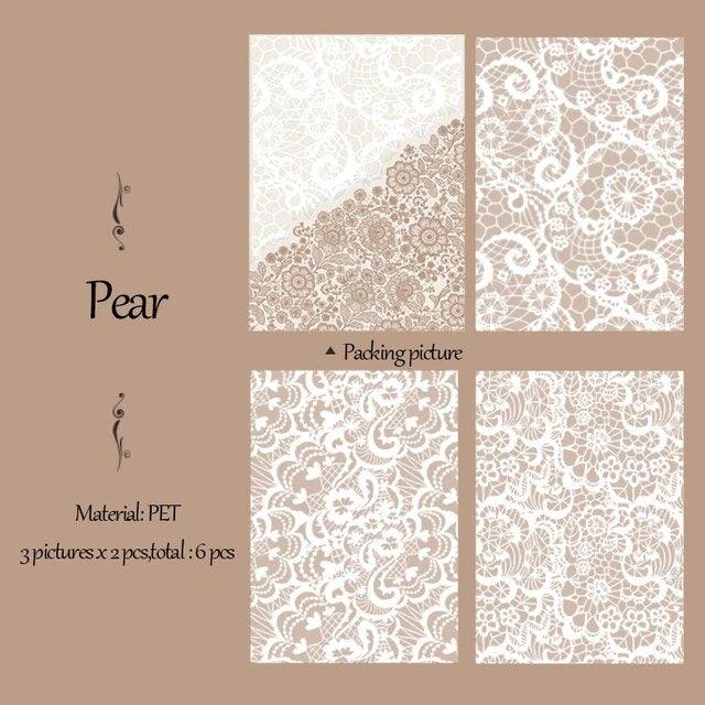 Lace Flowers Pet Sticker - Journal Carnival
