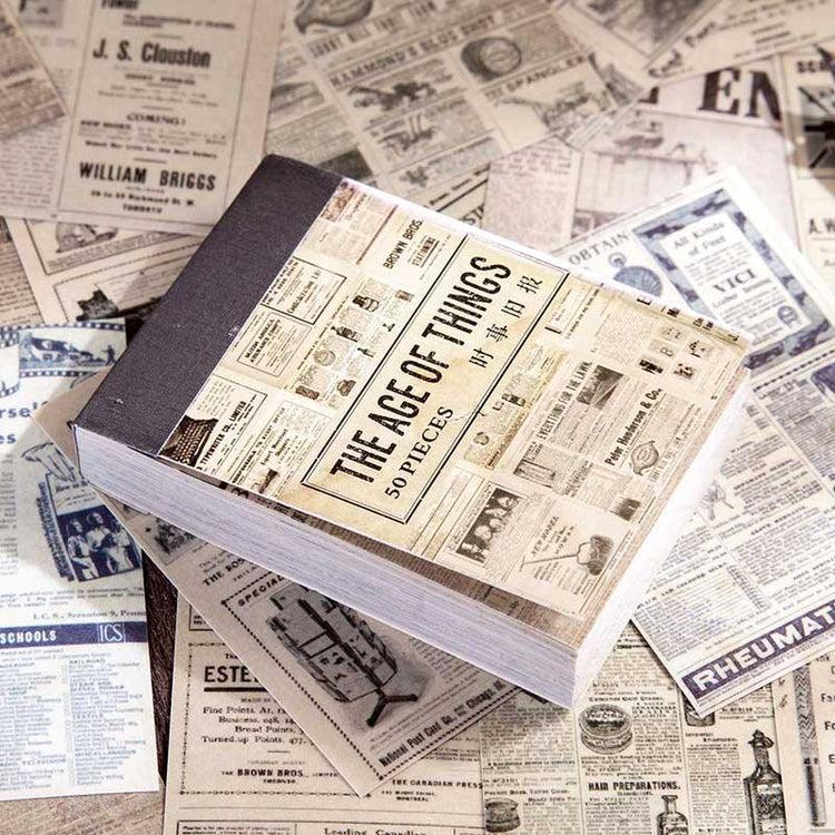 Retro old day label sticker book - Journal Carnival