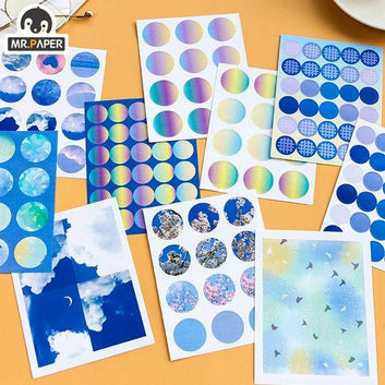Multi-color Dot Pocket Sticker