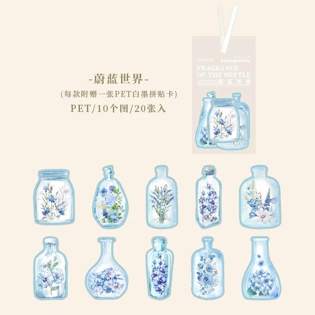 Flower in Bottle Series Pet Sticker - Journal Carnival