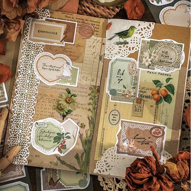 Vintage Time Letterhead Label Stickers - Journal Carnival