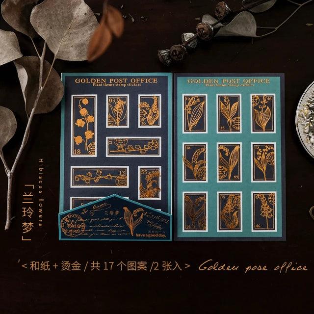 Hot Stamping Bronzed Material Stickers - Journal Carnival