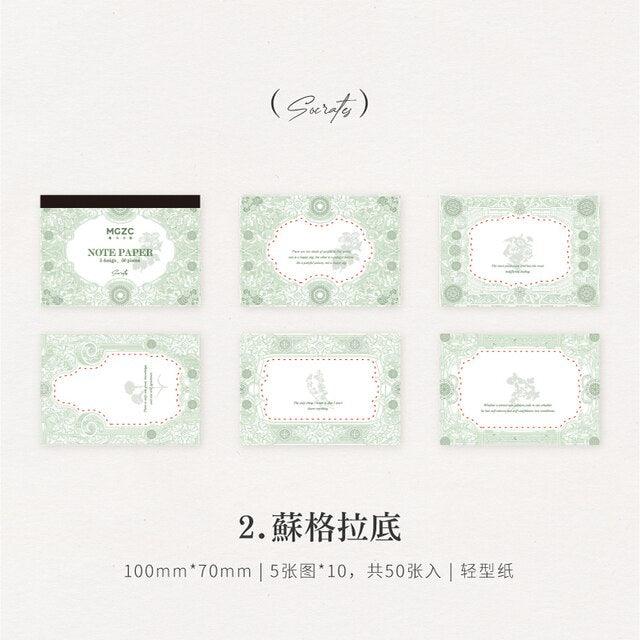 Poetry Flower Frame Memo Pad - Journal Carnival