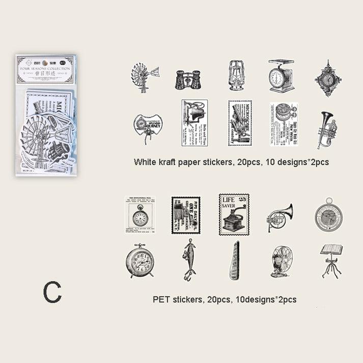 Four Seasons Collection Stickers - Journal Carnival