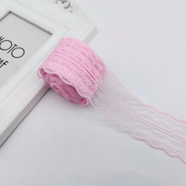Colorful Lace Fabric Ribbon - Journal Carnival