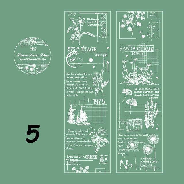 White Fog Floating Series Pet Tape - Journal Carnival