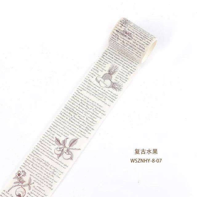 Vintage Style Washi Tape - Journal Carnival