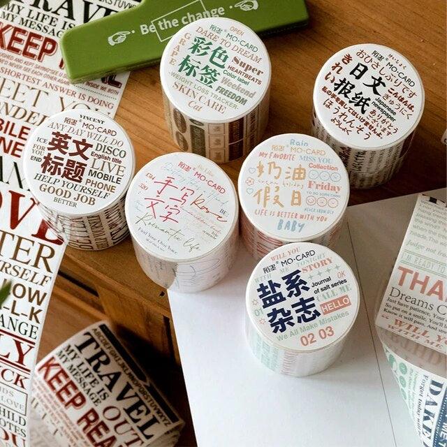 Text life style Series Washitapes - Journal Carnival