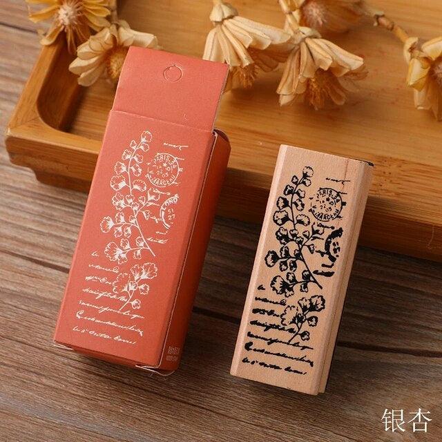 Wooden Rubber Stamps - Journal Carnival