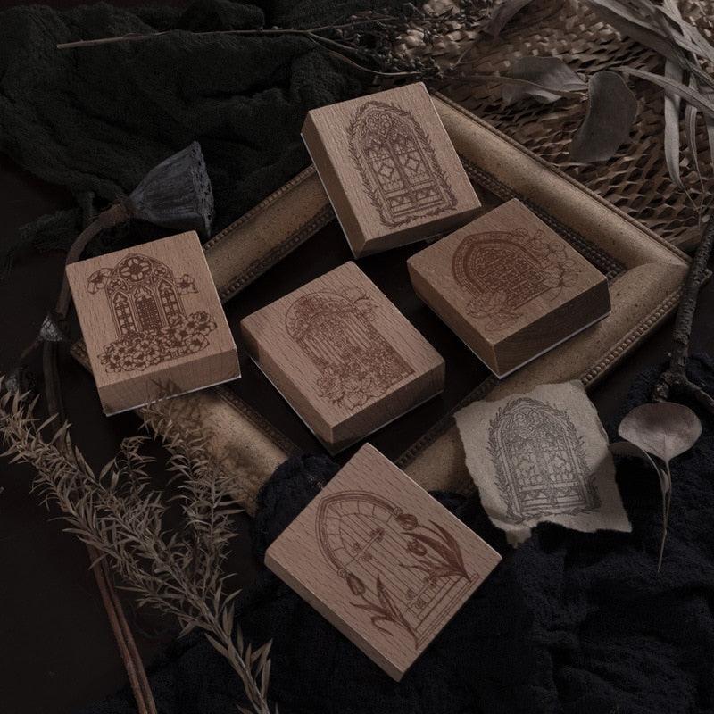 Vintage Baroque Frame Wooden Stamps - Journal Carnival