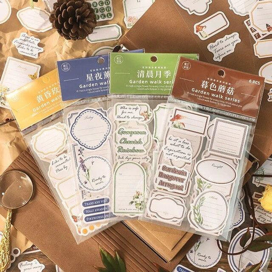 Garden Walk Series Label Stickers