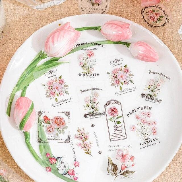 Floral note series stickers - Journal Carnival