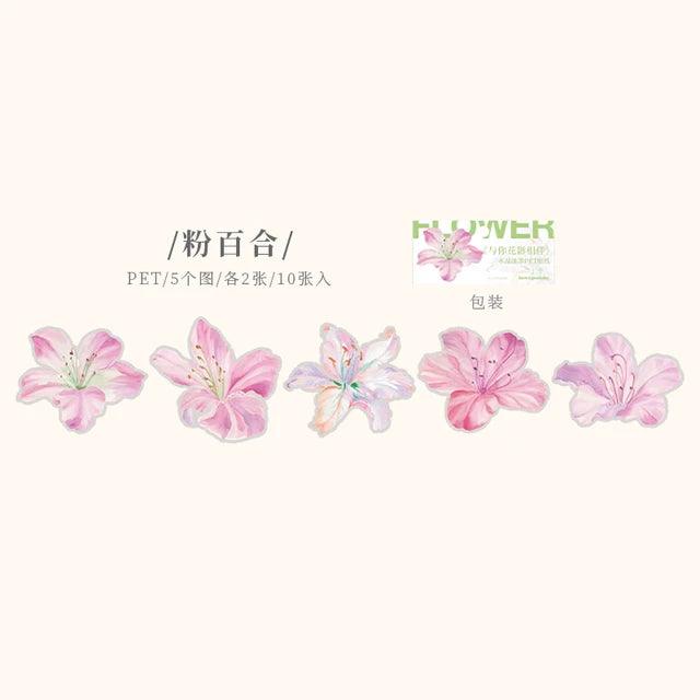 Pet Flower Stickers - Journal Carnival