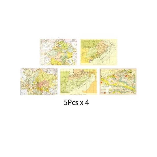 Retro Map Sulfuric Acid Paper - Journal Carnival