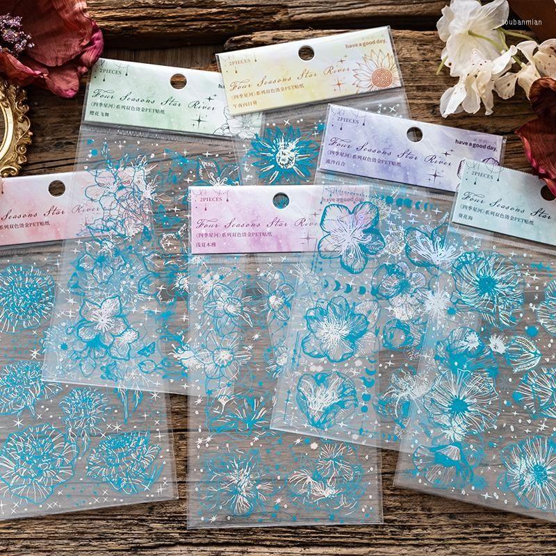The four seasons Milky Way Stationery Stickers - Journal Carnival