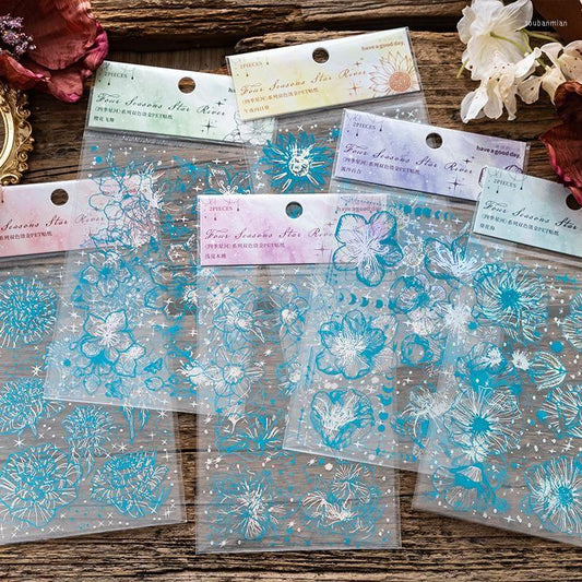 The four seasons Milky Way Stationery Stickers