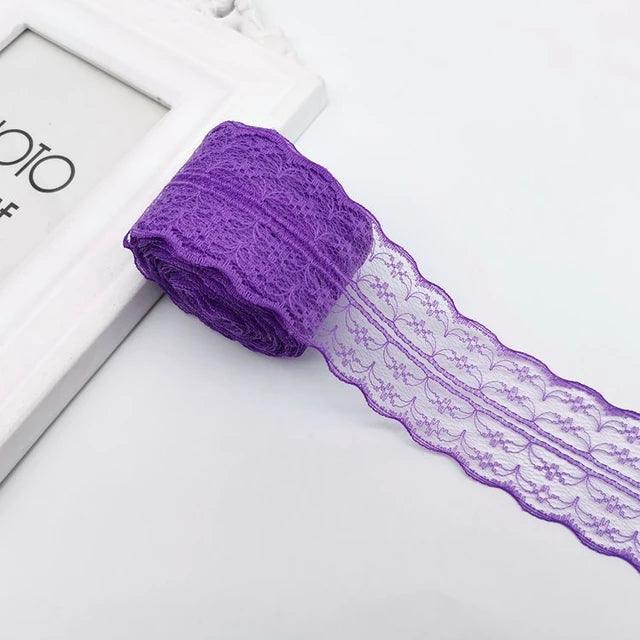 Colorful Lace Fabric Ribbon - Journal Carnival