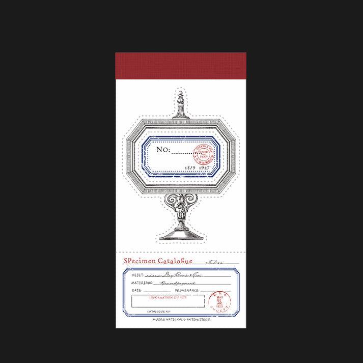 Specimen pamphlet series memo note paper - Journal Carnival