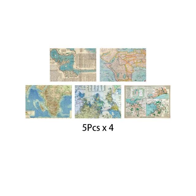 Retro Map Sulfuric Acid Paper - Journal Carnival