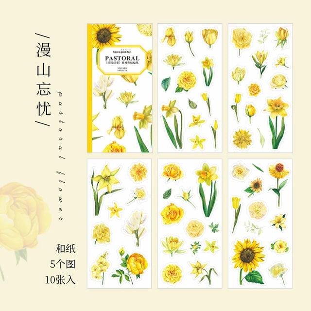 Flower Washi Sticker Book - Journal Carnival