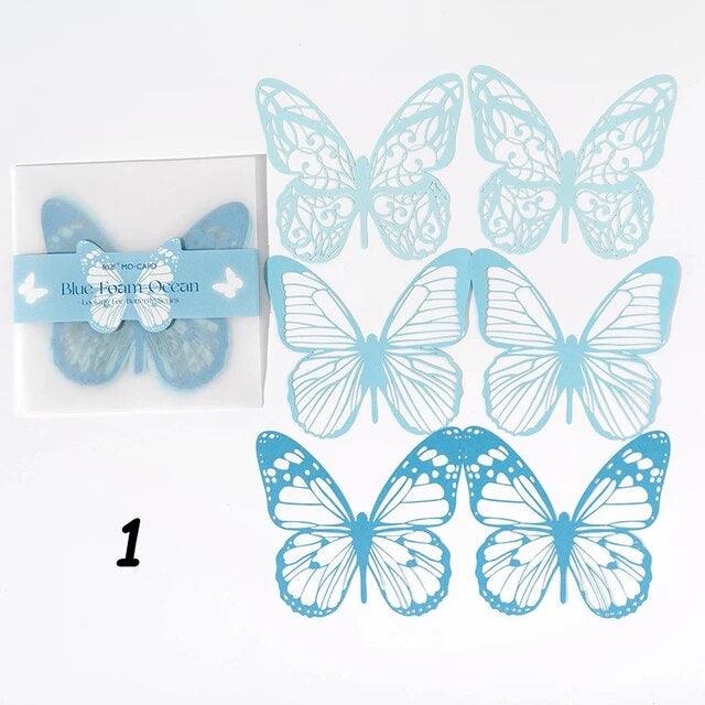 Hollow Lace Butterfly Decorative Papers - Journal Carnival