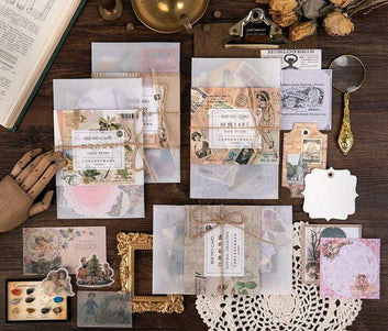 Junk Journal Ephemera Kit – Die Cuts and Stickers