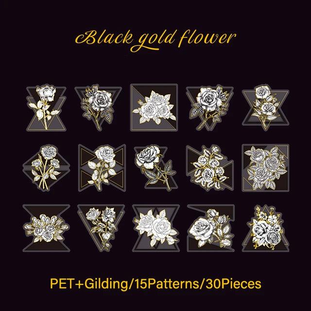 Pet Gliding Flower Stickers - Journal Carnival
