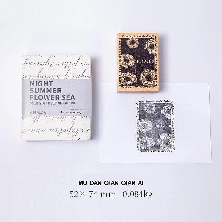 Vintage Wooden Stamp - Journal Carnival