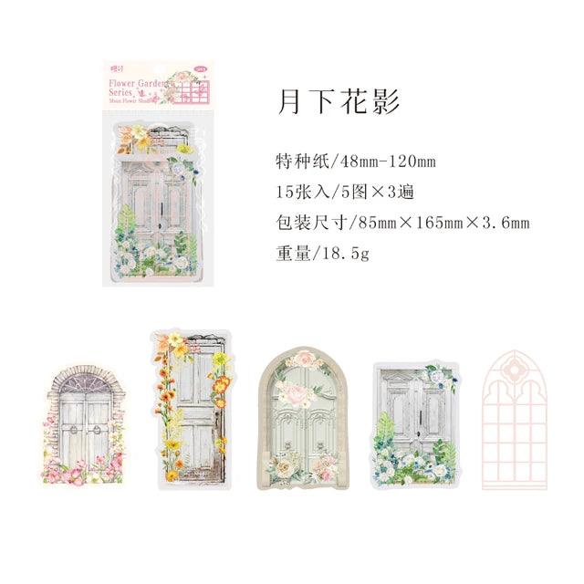 Flower garden series Paper cutouts pack - Journal Carnival